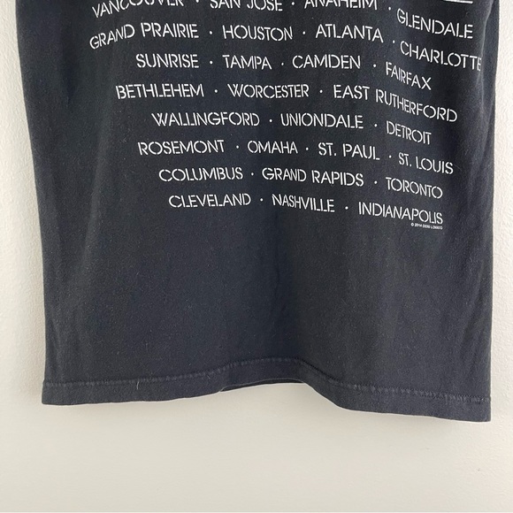 DEMI LOVATO Black Multicolor Black Light 2014 Neon Lights Tour Graphic Band Tee - Picture 9 of 10